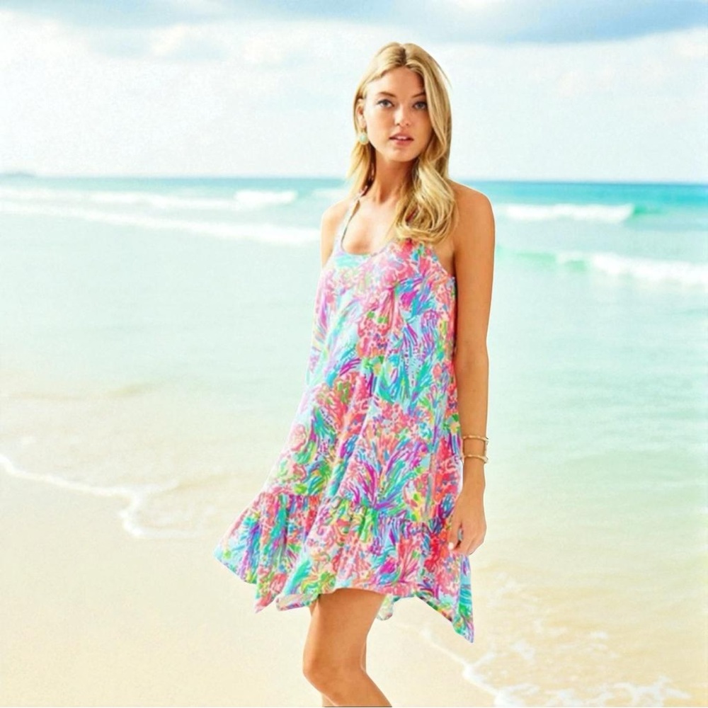 Lilly Pulitzer • The Hampton Tank Dress with Sharkbite Hemline || XS